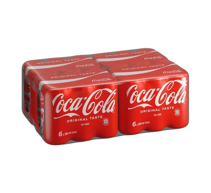 Coca Cola Soft Drink Cans (24 x 300 ml)