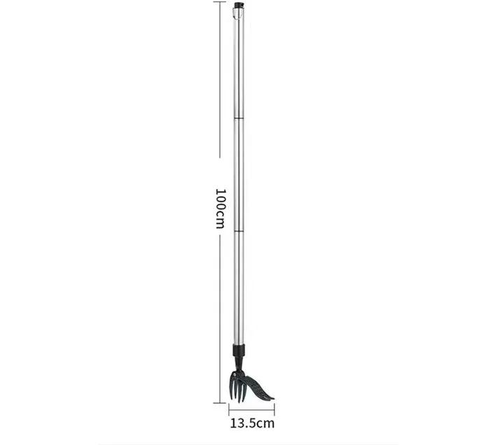 ALANES Weed Puller Manual Weed Picker Stand Up Weed Remover Tool Weeding Rake