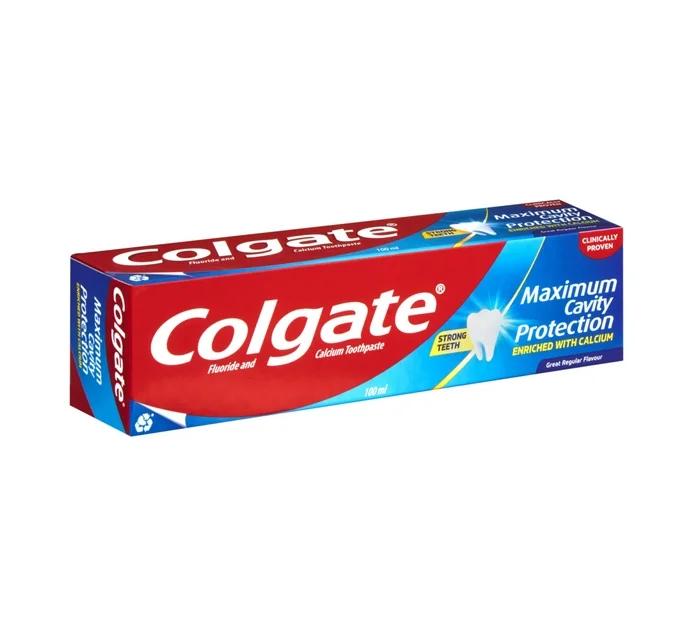 Colgate Maximum Cavity Protection Fluoride & Calcium Toothpaste Regular Flavour 100ml